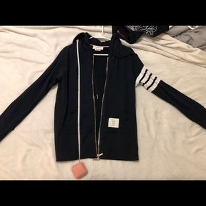 thom browne navy jacket size 3